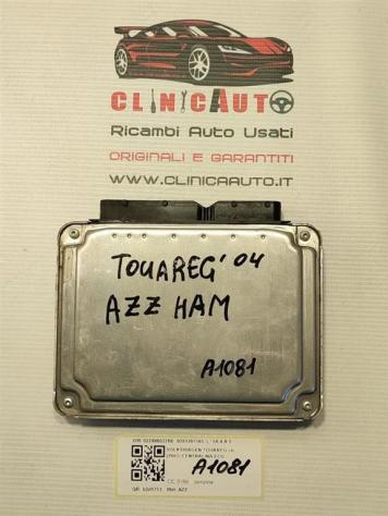 CENTRALINA ECU VOLKSWAGEN Touareg 1° Serie 022906032BE 0261207565 AZZ benzina 3189 (0206) - Foto 3