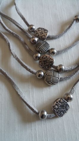 COLLANA MULTIFILO CUOIO E METALLO - Foto 5