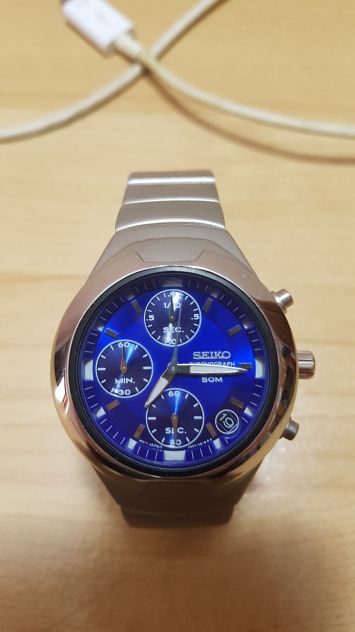 Orologio seiko unisex quadrante blu