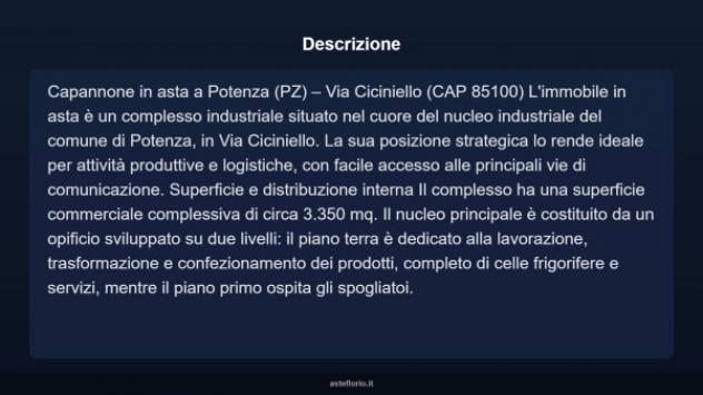 Immobile in asta di 3350 m² in vendita a Potenza - Foto 3