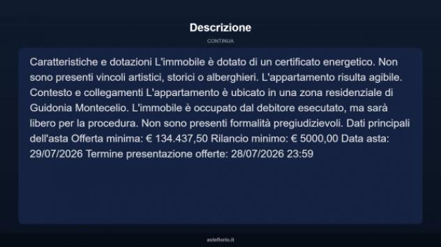 Immobile in asta di 156 m² con più di 5 locali in vendita a Guidonia Montecelio - Foto 4