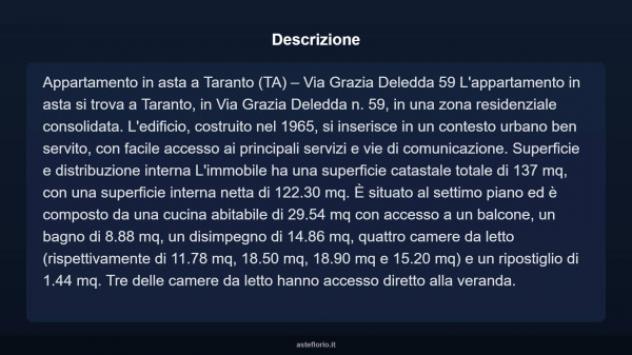 Immobile in asta di 137 m² in vendita a Taranto - Foto 18