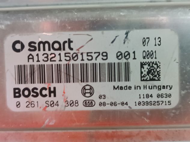 Centralina motore Smart fortwo (W451) cod: 0261S04308 / A1321501579 - Foto 3