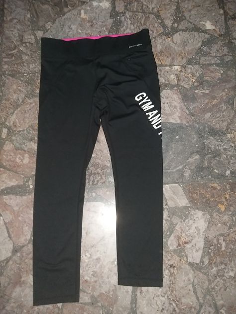 Lotto 4 pantaloni ragazza 11 anni più scaldacollo 1 pantalone nero champion  1pa - Foto 5