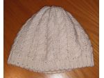 Cappello a berretto per donna color ecru.
