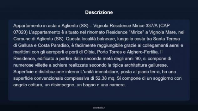 Immobile in asta di 52 m² in vendita a Aglientu - Foto 4