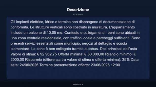 Immobile in asta di 78 m² in vendita a Longone al Segrino - Foto 8