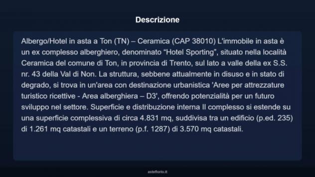 Immobile in asta di 4831 m² in vendita a Ton - Foto 8