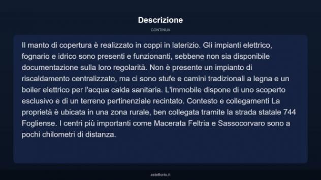 Immobile in asta di 94 m² con più di 5 locali in vendita a Macerata Feltria - Foto 14