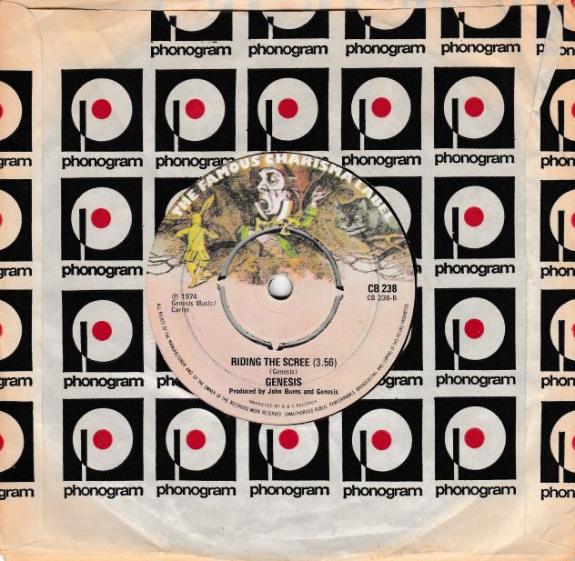 GENESIS - Counting Out Time / Riding The Scree - 7'' / 45 giri 1974 UK Charisma - Foto 2