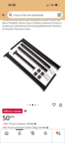 Barre parallele per flessioni(dips). - Foto 5