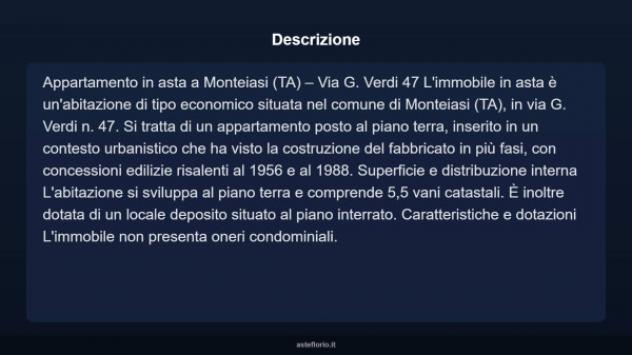 Immobile in asta di 83 m² in vendita a Monteiasi - Foto 5