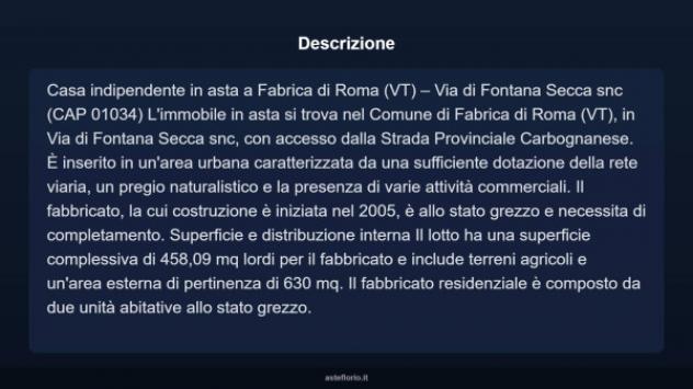 Immobile in asta di 458 m² in vendita a Fabrica di Roma - Foto 4