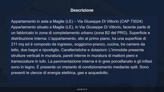 Immobile in asta di 211 m² in vendita a Maglie - Foto 15