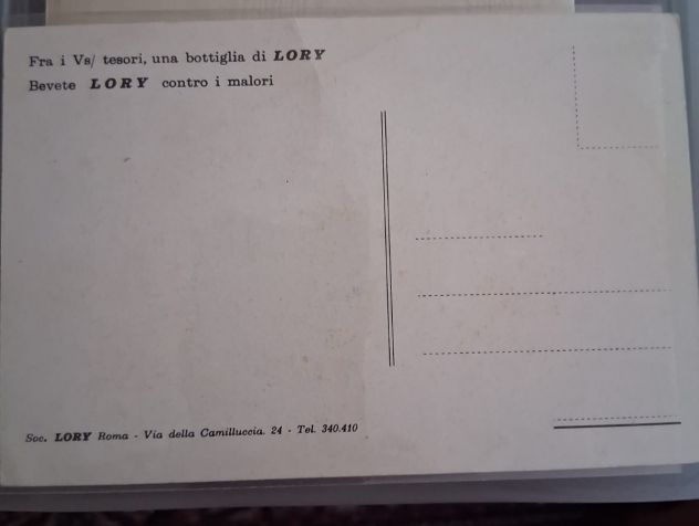 Rara cartolina GINO BARTALI, pubblicita' "Amaro Lory" anni '50. - Foto 3