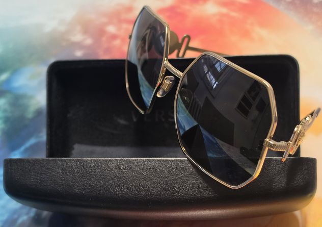 Occhiali da sole Versace Medusa Biggie (modello VE2248 1002/87) originali - Foto 6