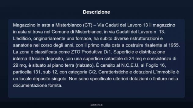 Immobile in asta di 34 m² in vendita a Misterbianco - Foto 3
