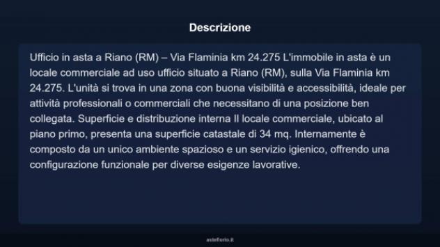 Immobile in asta di 34 m² in vendita a Riano - Foto 5