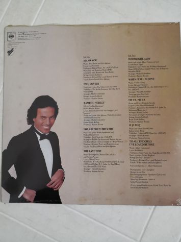 Disco Vinile Lp 33 giri Julio Iglesias "1100 Bel air place", originale del 1987. - Foto 2