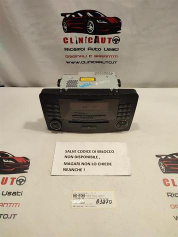 AUTORADIO MERCEDES ML W164 3° Serie A1648208289 642940 (0511)