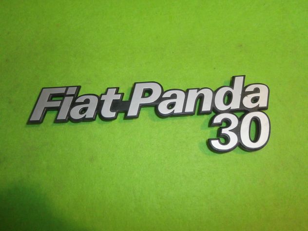 SCRITTA LOGO TARGHETTA POSTERIORE FIAT PANDA 30 REAR PLATE FIAT PANDA 30 - Foto 5