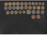 32 MONETE IN FRANCHI FRANCESI TUTTE DIVERSE