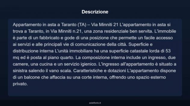 Immobile in asta di 53 m² in vendita a Taranto - Foto 15