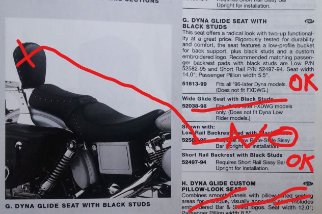 Sella originale Harley Dyna dal 96 al 05 - Foto 2