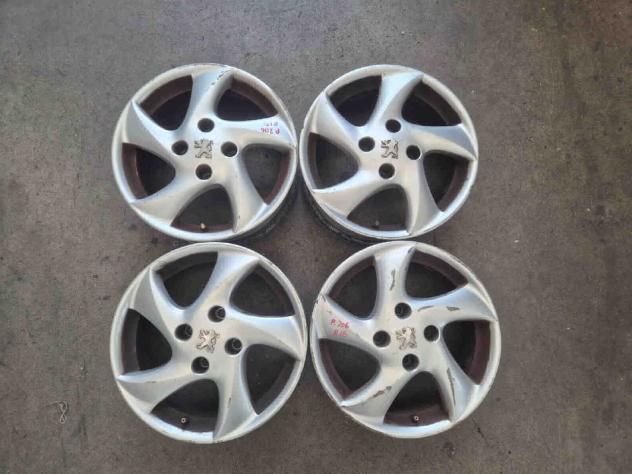 CERCHI IN LEGA PEUGEOT 206 Cabrio 1° Serie r15 (9803)