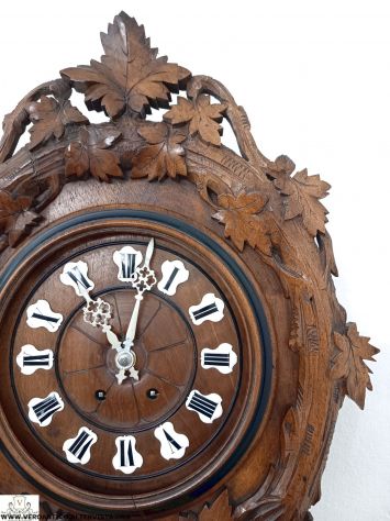 176333 Antico orologio a pendolo Foresta Nera - Foto 7
