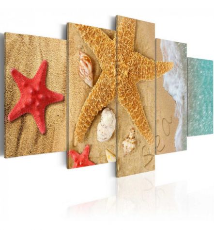 Quadro Con Le Stelle Marine Cm. 100x50 E 200x100 ARREDALACASA