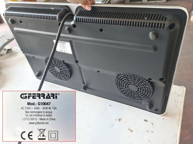 2 piastre doppie a induzione usate - Foto 3