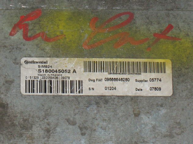 S180045052A ECU CAMBIO CITROEN PEUGEOT SIM824 S180045052A S180045052 09666646280 - Foto 2