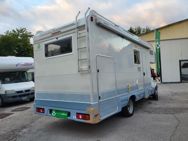 CAMPER RIMOR FORD MANSARDATO GARAGE 6 POSTI LETTO GEMELLATO POSTERIORE CONDIZIONATORE GENERALI USATO - Foto 3