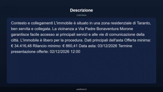 Immobile in asta di 58 m² in vendita a Taranto - Foto 5