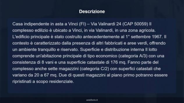 Immobile in asta di 176 m² con più di 5 locali in vendita a Vinci - Foto 17
