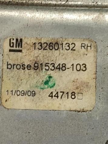 MECCANISMO ALZAVETRO POST. DX OPEL Astra J 2° Serie 13313572 13260132 RH (11) - Foto 2