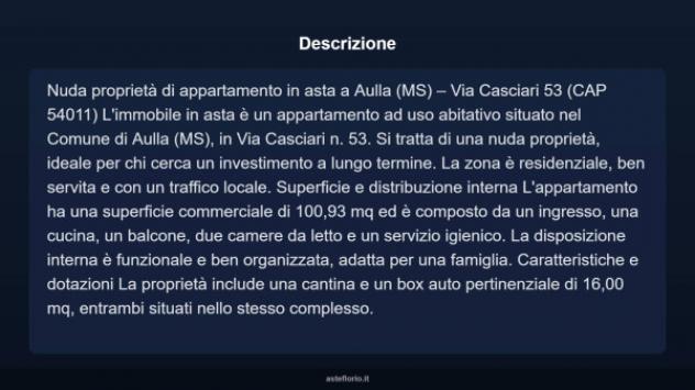 Immobile in asta di 100 m² con più di 5 locali e box auto in vendita a Aulla - Foto 4