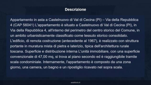 Immobile in asta di 47 m² in vendita a Castelnuovo di Val di Cecina - Foto 16