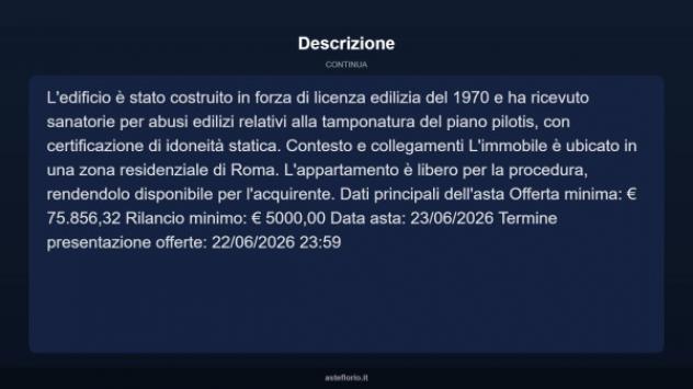 Immobile in asta di 63 m² in vendita a Roma - Foto 6