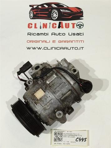 COMPRESSORE A/C VOLKSWAGEN Polo 5° Serie 6Q0820808G CGP benzina 1198 (0917)
