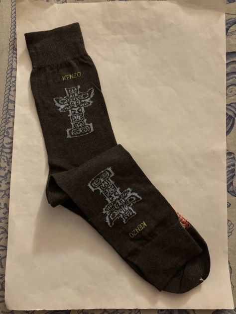 1 PAIO DI CALZE NUOVE DA UOMO FIRMATE ORIGINALI KENZO,MADE IN ITALY,NUMERO 42-44 - Foto 6