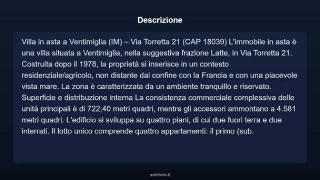 Immobile in asta di 722 m² con più di 5 locali in vendita a Ventimiglia - Foto 3