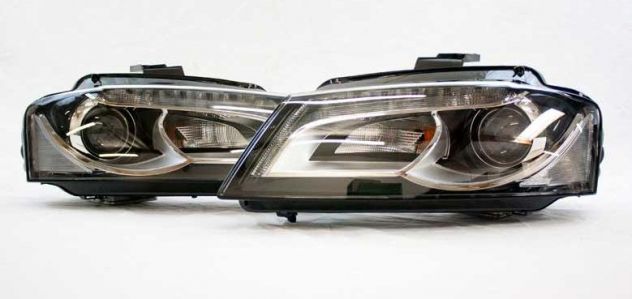 FANALI ANTERIORI LED DIURNI AUDI A3 8P 08-12 COPIA ORIGINALE H7 alogeni - Foto 6