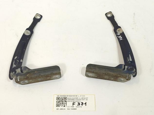 CERNIERE COFANO ANTERIORE DX E SX DACIA Duster 1° Serie 654000015R 654010015R K4M606 (1017) - Foto 3