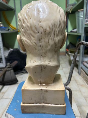 Busto in marmo di carrara anni 20/30 di Mussolini - Foto 6