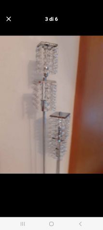 Vendo raffinata piantana moderna con cristalli
