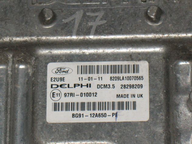 BG91-12A650-PE ECU CENTRALINA FORD S-MAX 2.0 DCM3.5 BG9112A650PE 28298209 - Foto 2