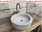Vasca lavello lavandino lavabo rustica in pietra granito