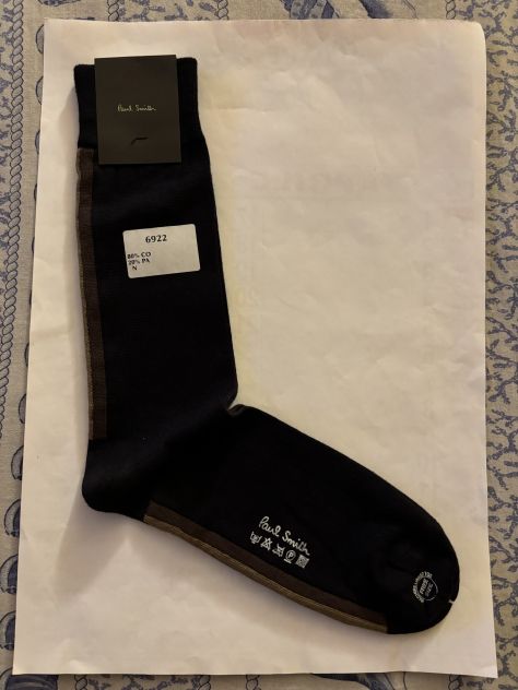 CALZE NUOVE DA UOMO FIRMATE ORIGINALI PAUL SMITH,MADE IN ITALY - Foto 4
